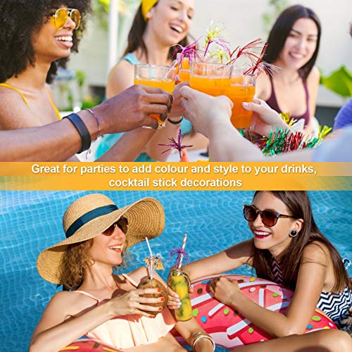 Hoiny 100 Stück Cocktail Picks Feuerwerk Sticks, Feuerwerk Sticks Cocktail Deko Benutzt für Cocktail Party Dekorationen… - Image 7