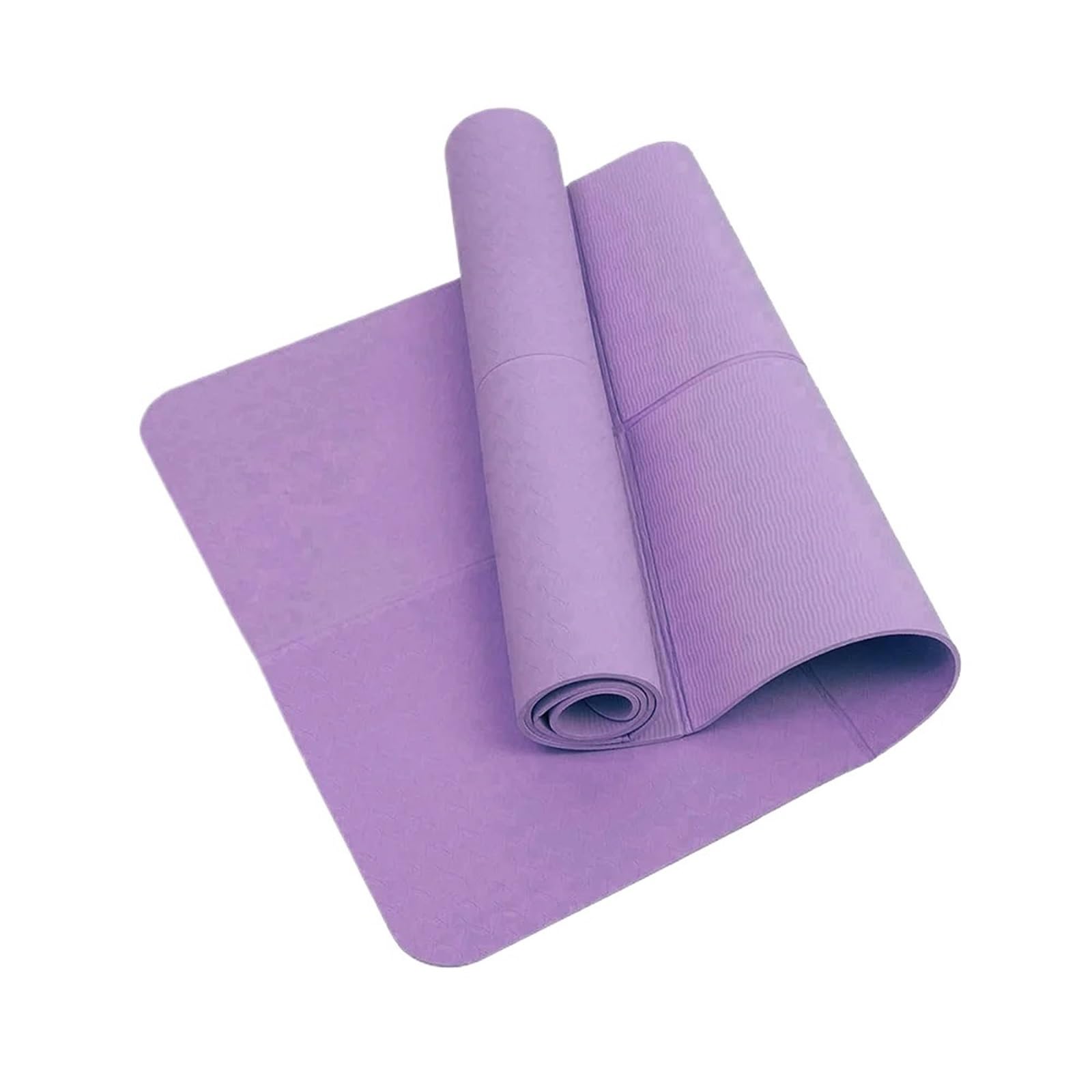 Tappetino da yoga in TPE antiscivolo per meditazione, pieghevole, pilates e ginnastica, morbido ammortizzante, facile da pulire, attrezzatura sportiva