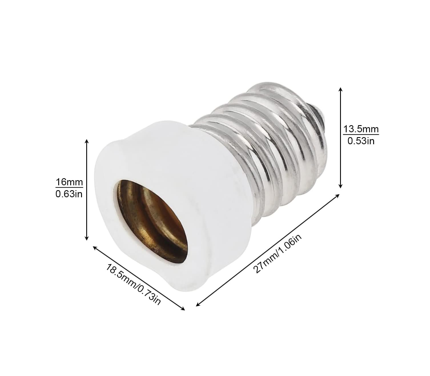 HONOBONO　E14→E12口金変換アダプター　200個 Amazon.co.jp: 口金変換 アダプター E14-E12 電球 ソケット 口金 E14