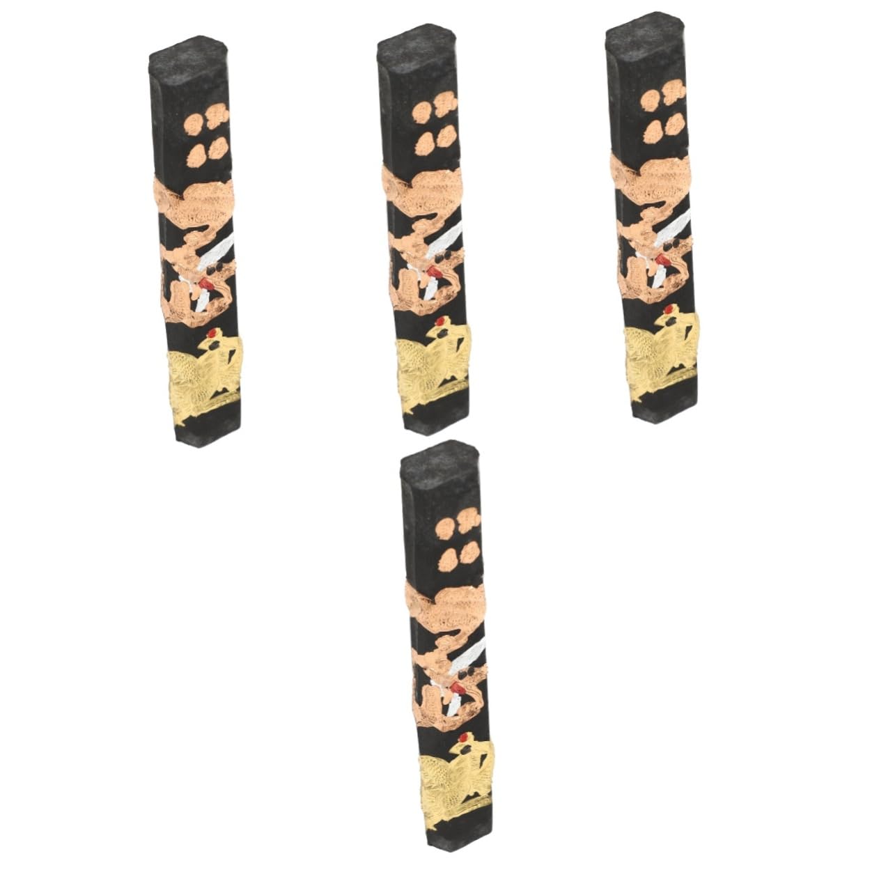 NUOBESTY 4pcs Dragon and Ink Sticks Ink Block for Writing Drawing Durable Ink Block Handmade Chinese Ink Stick Grinding Calligraphy Ink Block Drawing Ink Stick Grinding Ink Block