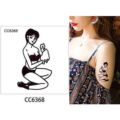 Preisvergleich Produktbild adgkitb 5pcs Frauen-Abziehbild-temporäres Tätowierungs-Aufkleber-Muster 6x6cm