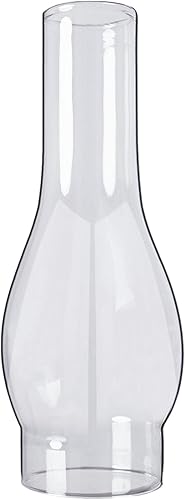 Lámpara de aceite para chimenea, base de 3 pulgadas por 10 pulgadas de altura, pantalla de lámpara de queroseno, lámpara alta para huracán, chimenea