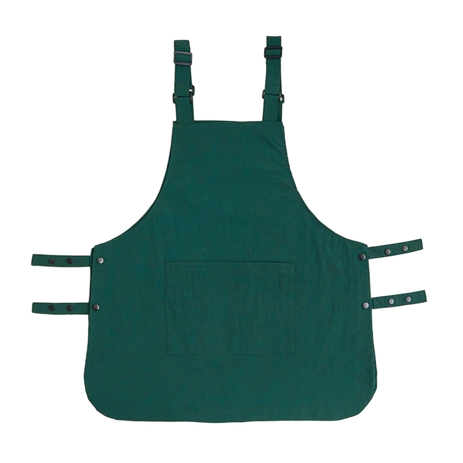 Xjdzineq Water Resistant Apron with Side Button and Multiple Pockets Overall Pinafore for Home Cooks and Professional Chefs Water Resistant Apron