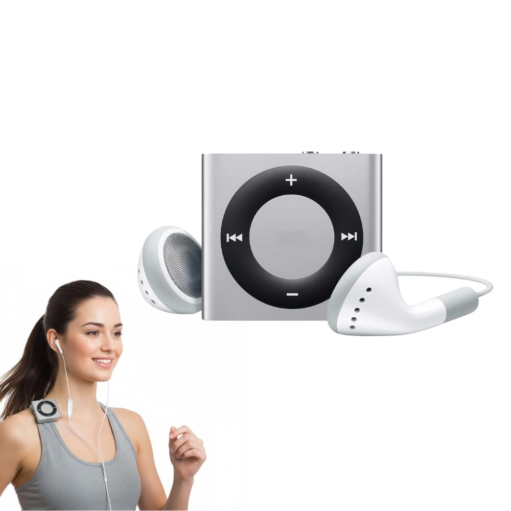 Drumstone (𝐒𝐩𝐞𝐜𝐢𝐚𝐥 𝟏𝟓 𝐘𝐞𝐚𝐫𝐬 𝐖𝐚𝐫𝐫𝐚𝐧𝐭𝐲) Portable Mini MP3 Music Player – Clip-On Design with Earphones & USB Cable, Lossless Sound, Compact for Kids & Adults, Memory Card