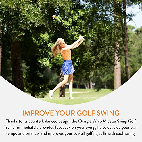 Image of Orange Whip Golf Swing Trainer Aid Patented & Made in USA for Improved Rhythm, Flexibility, Balance, Tempo, and Strength *American Made*