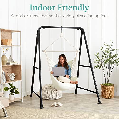 Best Choice Products SKY6646 Hammock Chair Stand, 75In Tall Heavy Duty Indoor Outdoor Steel Hanging Base W/Hardware thumb #2