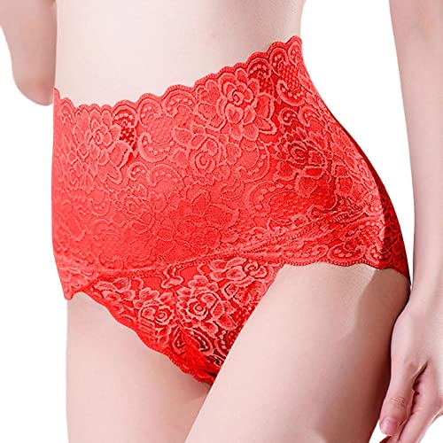 Taille sans Couture Dentelle Femmes Culottes Taille sous-vêtements Haute Lingerie Culasse caleçon Bout à Bout Femme Culotte Sexy Slips Ascenseur Plus intimes Menstruel Abondant Cover