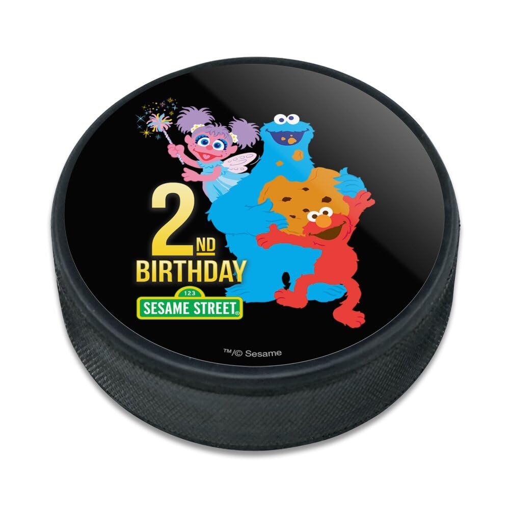 Sesame Street 2nd Birthday Ice Hockey Puck