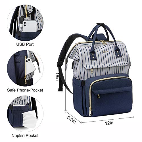 LOVEVOOK Laptop Rucksack Damen, Schulrucksack Mädchen Teenager mit 15,6 Zoll Laptopfach, Wasserdicht Rucksäcke 20L mit USB Ladeanschluss, für Schule Lehrer Uni Student - Image 5