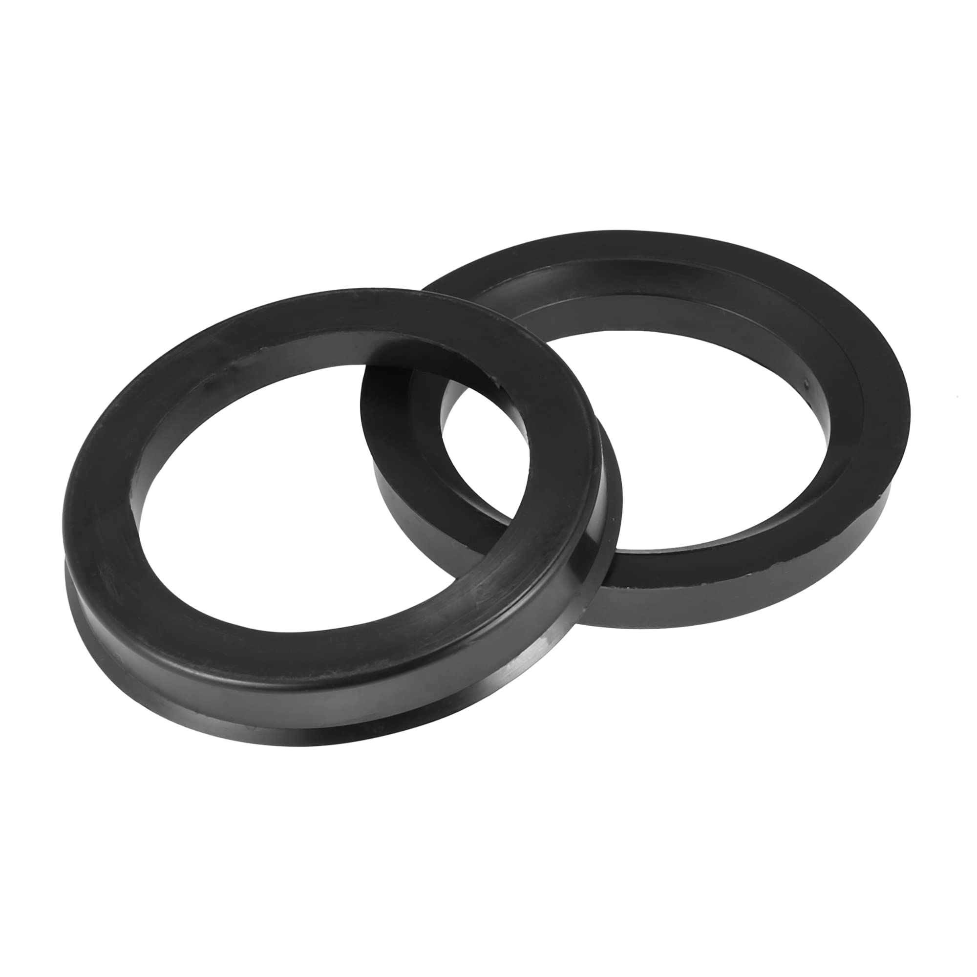 X AUTOHAUX 4 Piezas Plástico 73,1mm a 54,1mm Coche Céntrico Anillos Rueda Interior Diámetro Espaciador Anillos de Centrales