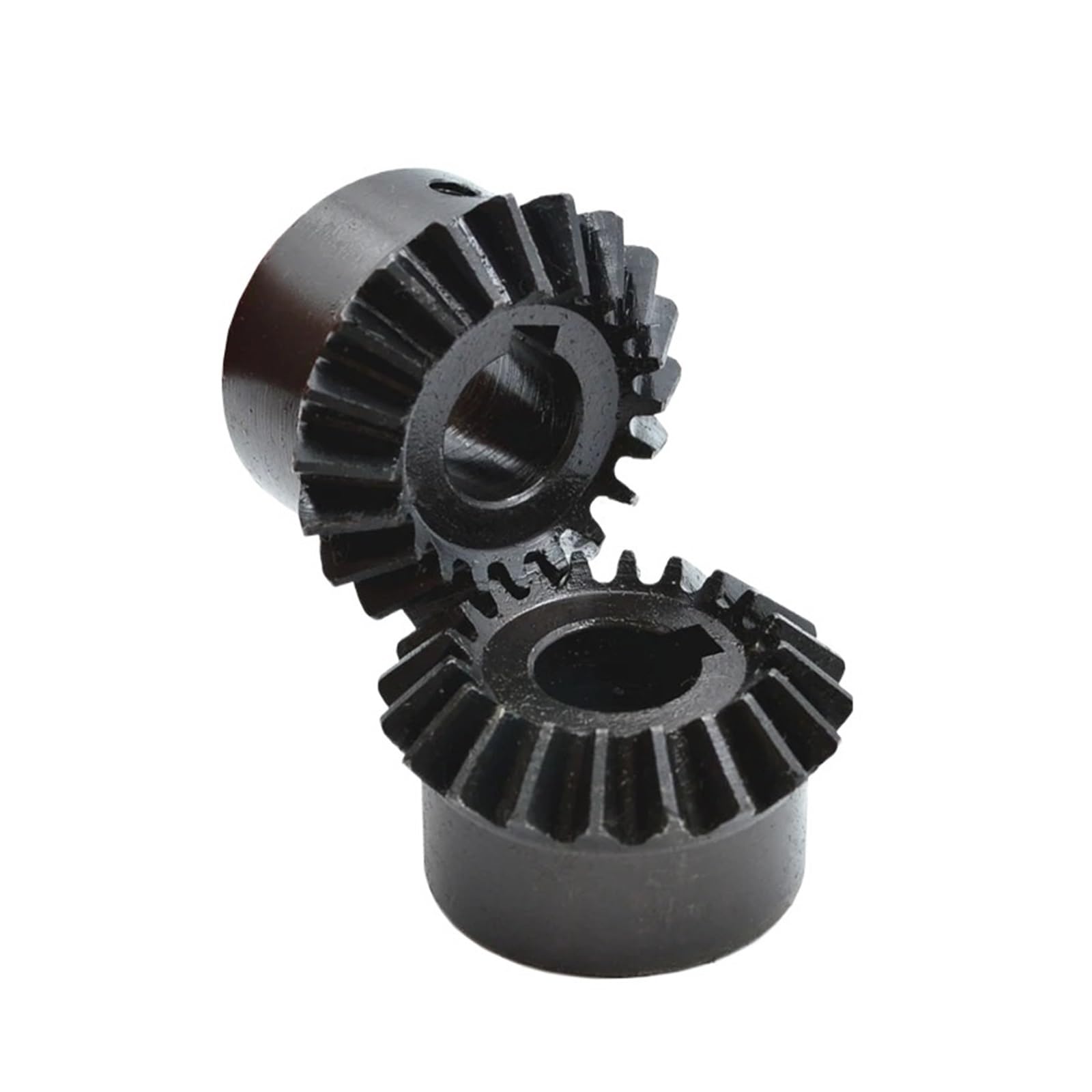 Bevel Gear Pinion Hardware Mechanical 2mod20/25/30 Teeth Bevel Gear 90 Degree Bevel Gear Carbon Steel Hard Tooth Surface 1 : 1 Bevel Gear CNC Machine(30T hole20mm keaway6)