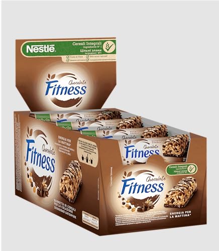 FITNESS Chocolate Barrette Cereali Integrali con Cioccolato Fondente, 24 Barrette da 23,5g (564g) - Immagine 4