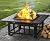 Ciays 34 inch Fire Pit 3-in-1 Multipurpose Outdoor Fire Pit Table with Spark Screen, 22-inch Fire Poker, Rain Cover for Camping, Backyard, Patio, CIFP01B