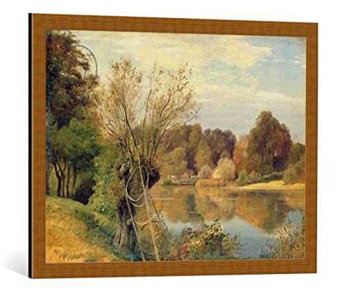 kunst für alle Bild mit Bilder-Rahmen: Adolf Vollmer In der Mühle 1830' - dekorativer Kunstdruck, hochwertig gerahmt, 80x60 cm, Kupfer gebürstet