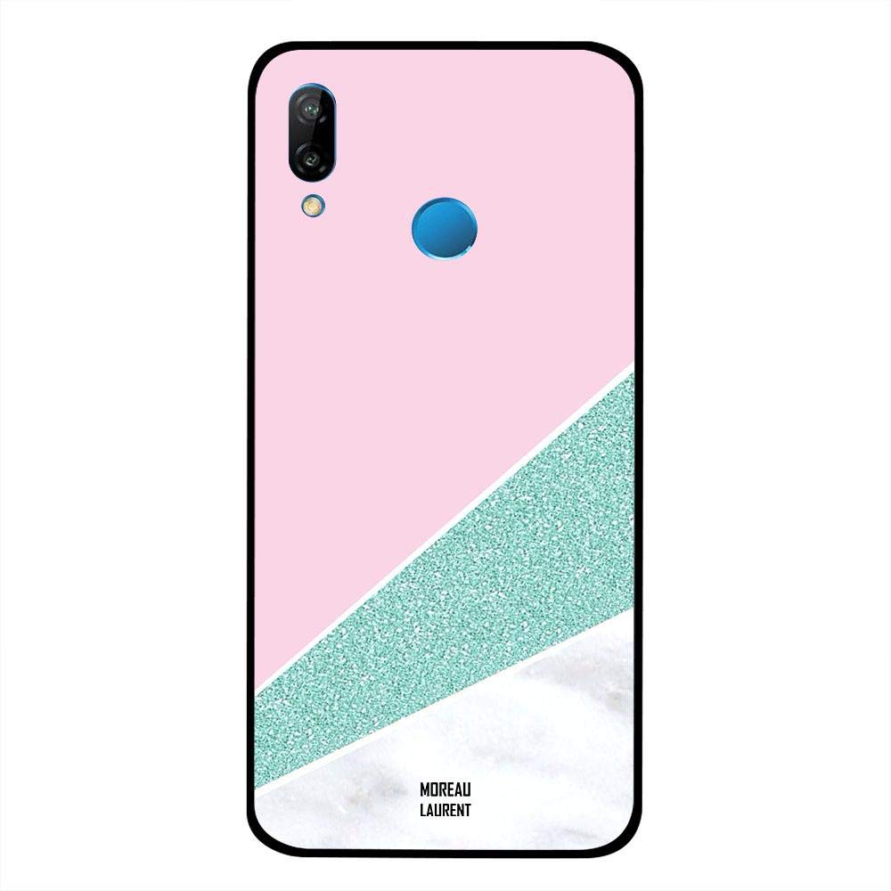 Huawei Nova 3E Case Cover White Marble Glitters And Matt Pattern, Moreau Laurent Premium Phone Covers & Cases Design