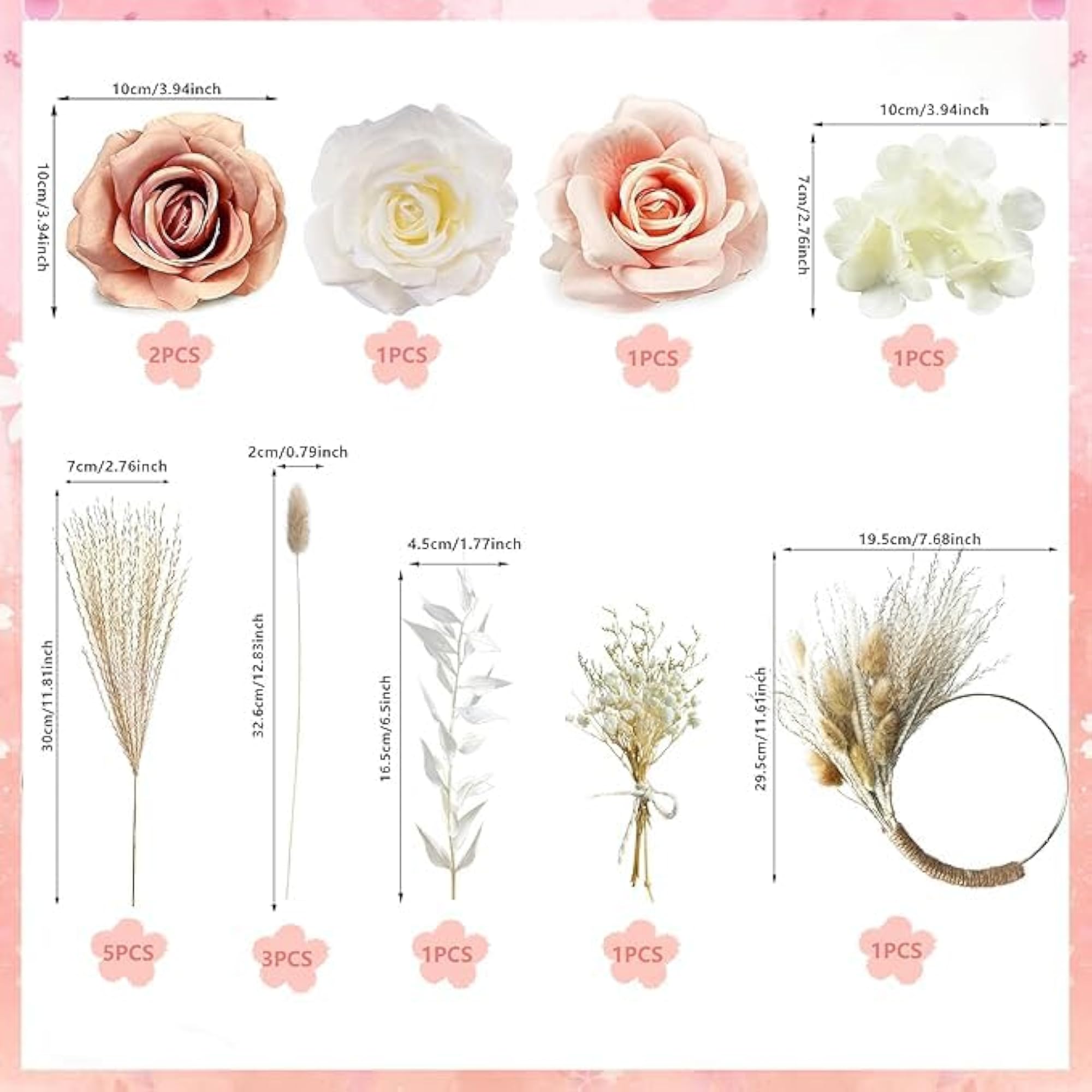 Boho Cake Decorations Flower Cake Toppers