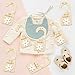 R HORSE Wooden Baby Closet Dividers - 8Pcs Double-Sided 3D Daisy Nursery Closet Organizer Baby Clothes Size Hanger Dividers Newborn Nursery Decor Birthday Gift for Boy Girl (0-24 Months)