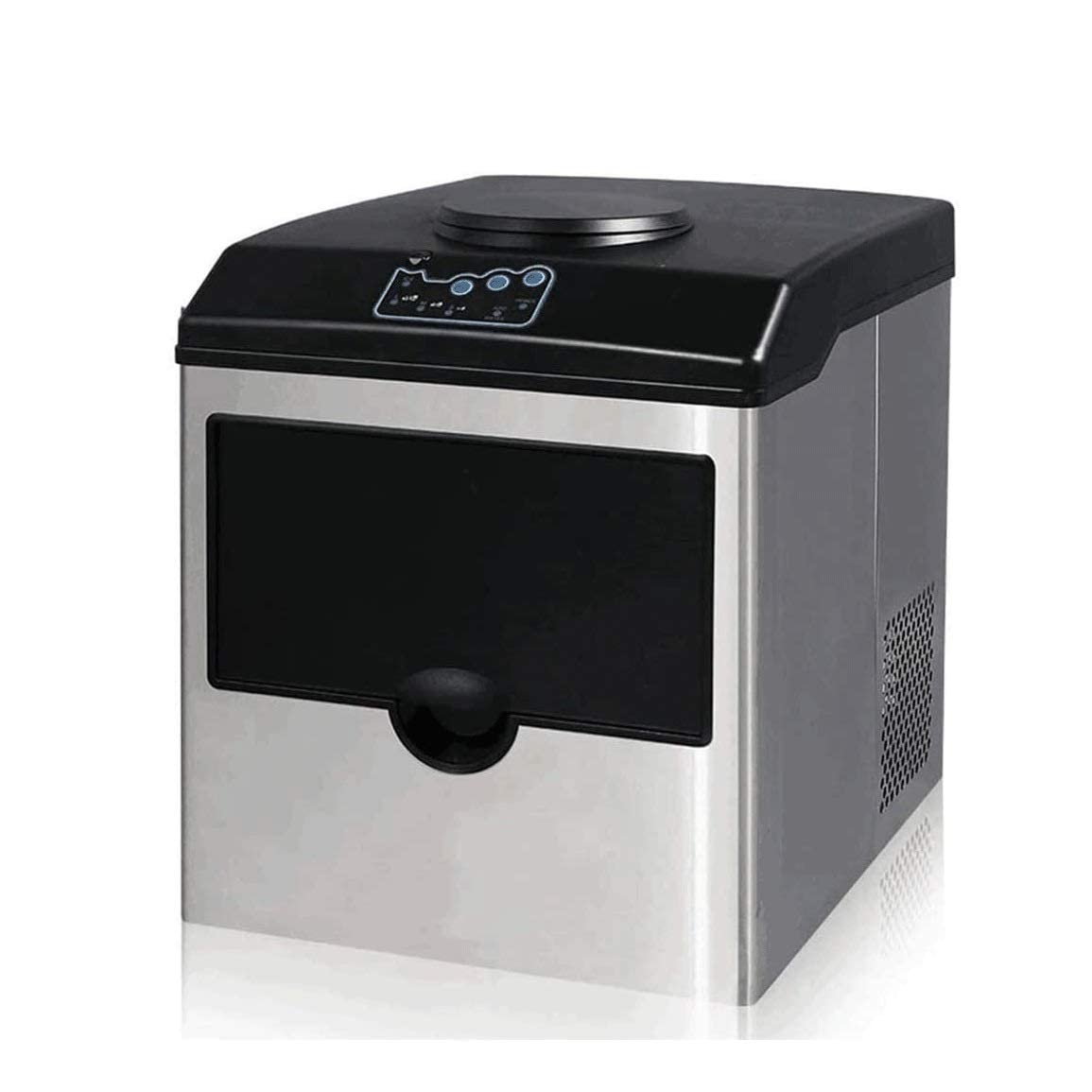 Portable Ice Machine Countertop, 55 lbs in Ice 24 Hrs & 3 Size (L/M/S), 12 Ice Cubes Ready in 8 Mins, Home Party, Semi-Auto Cleaning