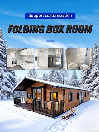 Expandable Prefab Tiny Home for Adults – Foldable Modular Container House with Bedroom, Bathroom & Kitchen | Portable Prefabricated Living Unit with Porch for Vacation, Guest House, Off-Grid Cabin - Image 6
