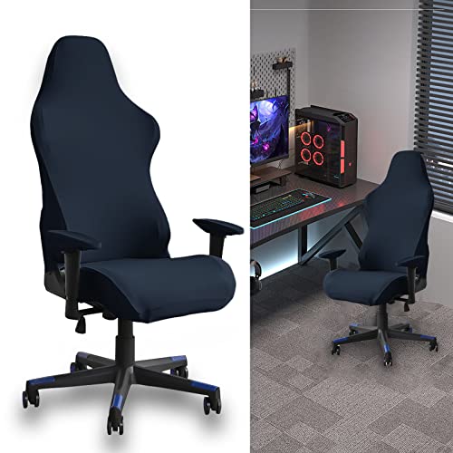 Nizirioo Funda para silla de videojuegos, funda para silla de oficina, color negro, elástica, para silla de oficina,...