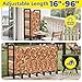 Amagabeli 8ft Firewood Log Rack Outdoor Heavy Duty Logs Holder for Fireplace Indoor Outdoor Adjustable Wood Racks for Fire Wood Holder Metal Pile Stand Storage Stacker Organizer Black