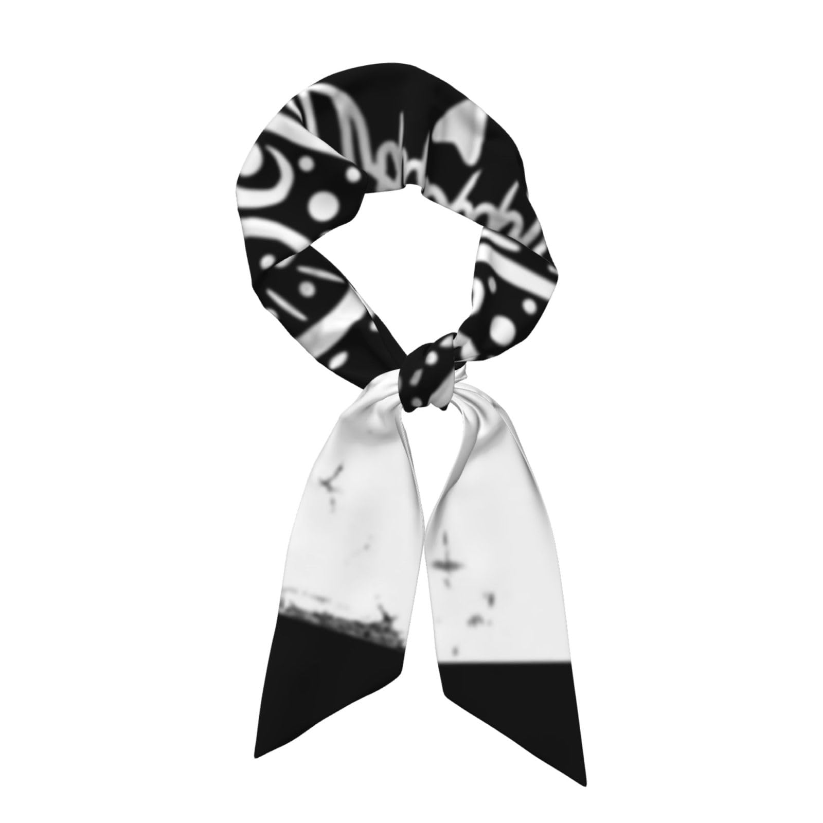 Aces Spades Playing Poker Card Hair Scarf For Women Silky Long Neck Head Scarves Purse Bag Scarfs For Handbag Satin Headscarf