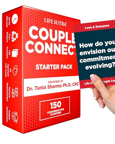 Life Sutra Paarspiele für Erwachsene – 150 Gesprächskarten von Psychologen – bedeutungsvolle Gesprächsstarter – lustige Date-Nacht-Ideen – perfekt für Date-Nacht-Spiele – Kartenspiel für Paare