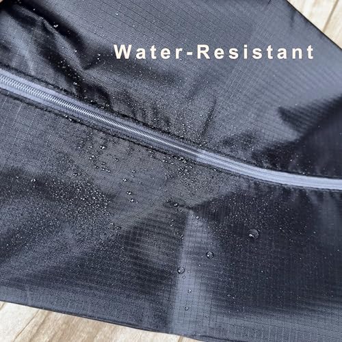 Travel Shoe Bags, Set of 12, Large Oxford Fabric Storage Bags with Zipper and Handle, Water-Resistant Pouches (Black, Gray, Green, Red, Cream, Blue)4