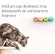 Topyond Katzenklo Deo Doughnut Lang anhaltender Duft, 4 Stück Geruchsbekämpfung für Katzenstreu Boxen Aromatische Desodorierung,Neutralisiert Katzenurin Geruch,für Katzenliebhaber Für Katzenhaushalte