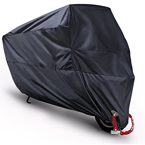 MONOJOY Motorcycle Cover Waterproof Motorbike Scooter Shelter Outdoor Dustproof All Weather Protection