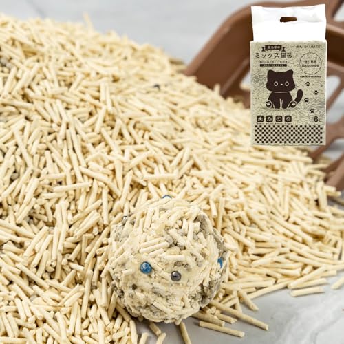 虎丸TORAMARU おから 豆腐猫砂 瞬間凝固 消臭99.6% 抗菌95%以上(豆渣・コーン配合) 植物性 エコ素材 2.5kg/袋/6L 脱臭 真空パック 飛び散らない 天然素材 臭みから解放 トイレに流せる 猫トイレ用品 自然エコフレンドリー 超吸収