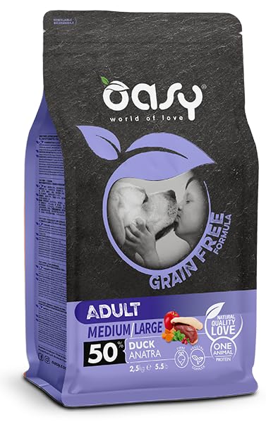 Oasy GRAIN FREE ADULT MEDIUMLARGE ANATRA. 12KG