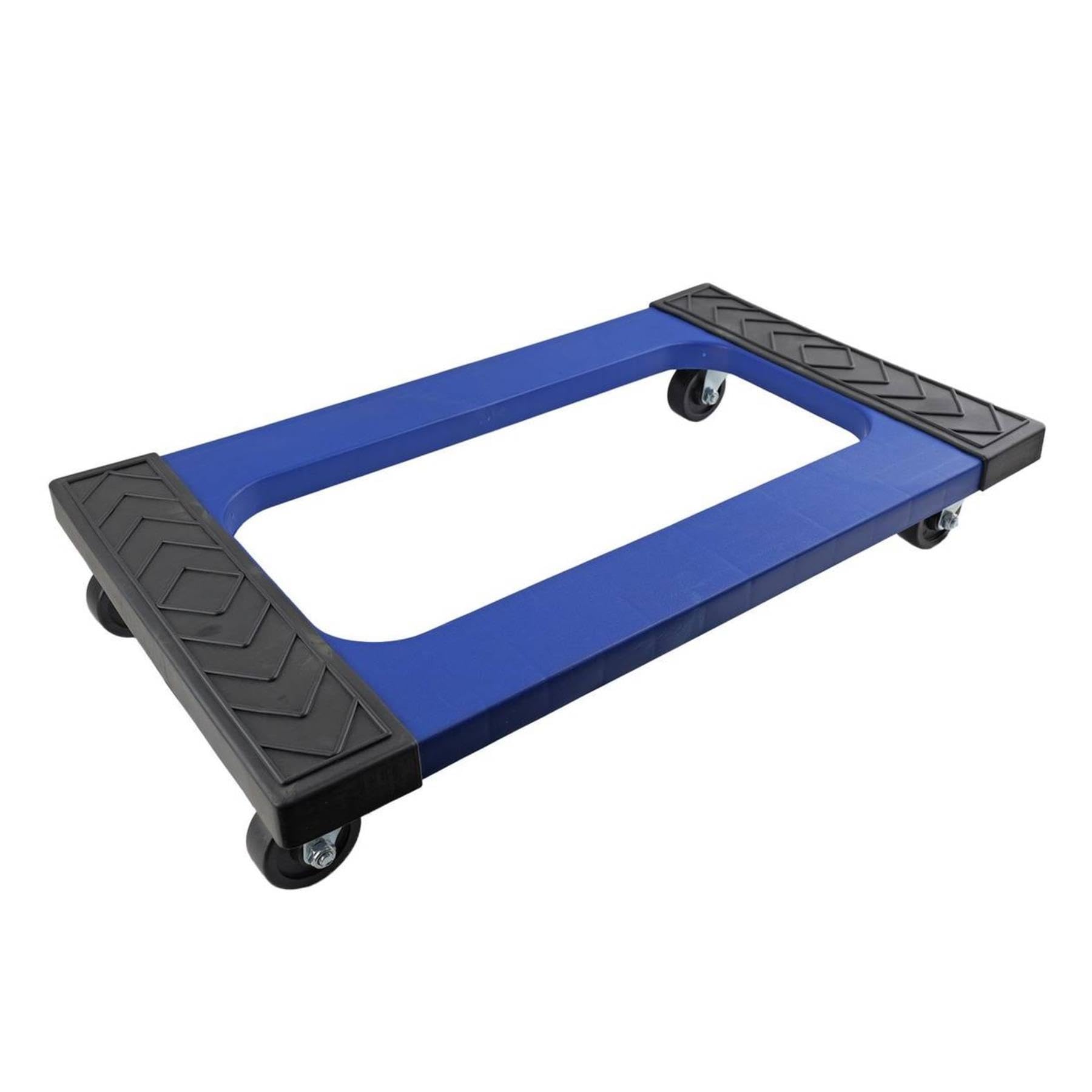 Move It Plastic Dolly Trolley 300kg Heavy Duty Platform Dolly with Steel Reinforced Polypropylene Deck and Rubber Grip Pads for Moving Boxes, Furniture and Equipment