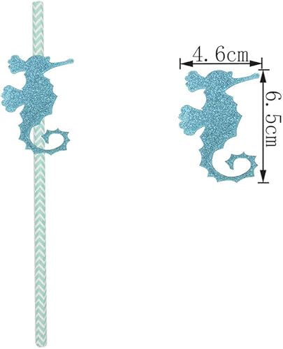 Miniatura 6 de 12 pajitas de fiesta de caballo de mar, pajitas creativas, suministros de fiesta para decoraciones de bebida, regalos de celebración de banquete de