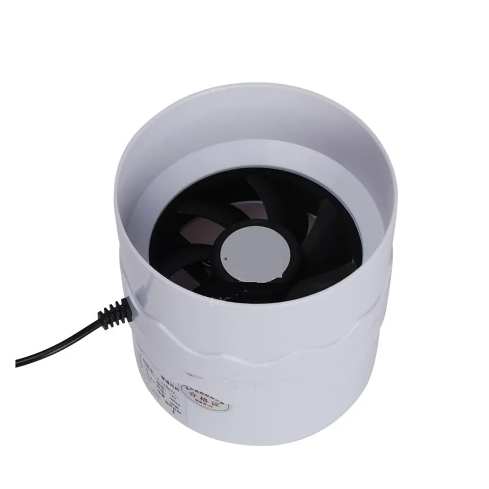 uitlaatventilator Home Silent Pipe Ventilatie Ventilator met grille en check-klep 4 inch vierkante kanaal uitlaat ventilator badkamer extractor keuken toilet luchtventilatie, wit zolderventilator