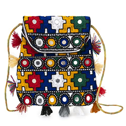 ARRC Hand Bag For Ladies| Ladies shoulder Bag | Casual Use Hand Clutch | Embroidered handbag | Women Ethnic Shoulder Bag