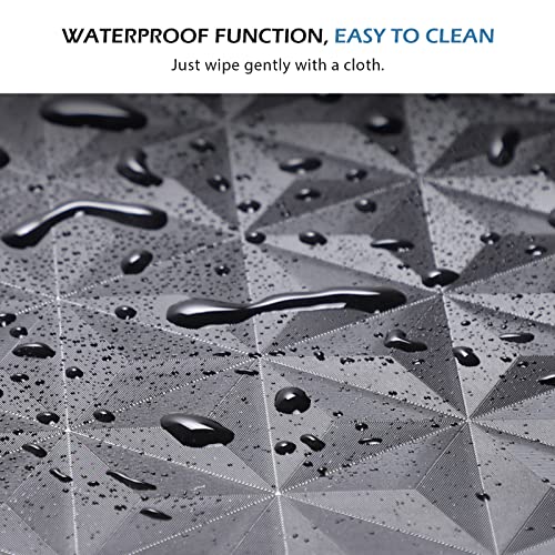 SALLOUS Chair Mat for Hard Floor, 63" x 51" Office Chair Mat for Hardwood Floor, Multi-Purpose Hard Floor Protector Under Desk Mat for Home Office, Non-Slip Vinyl Floor Mat for Gaming Chairs (Black)