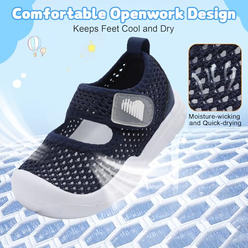 Image of BARERUN Toddler Water Shoes Infant Baby Swim Shoes Kids Barefoot Sandals