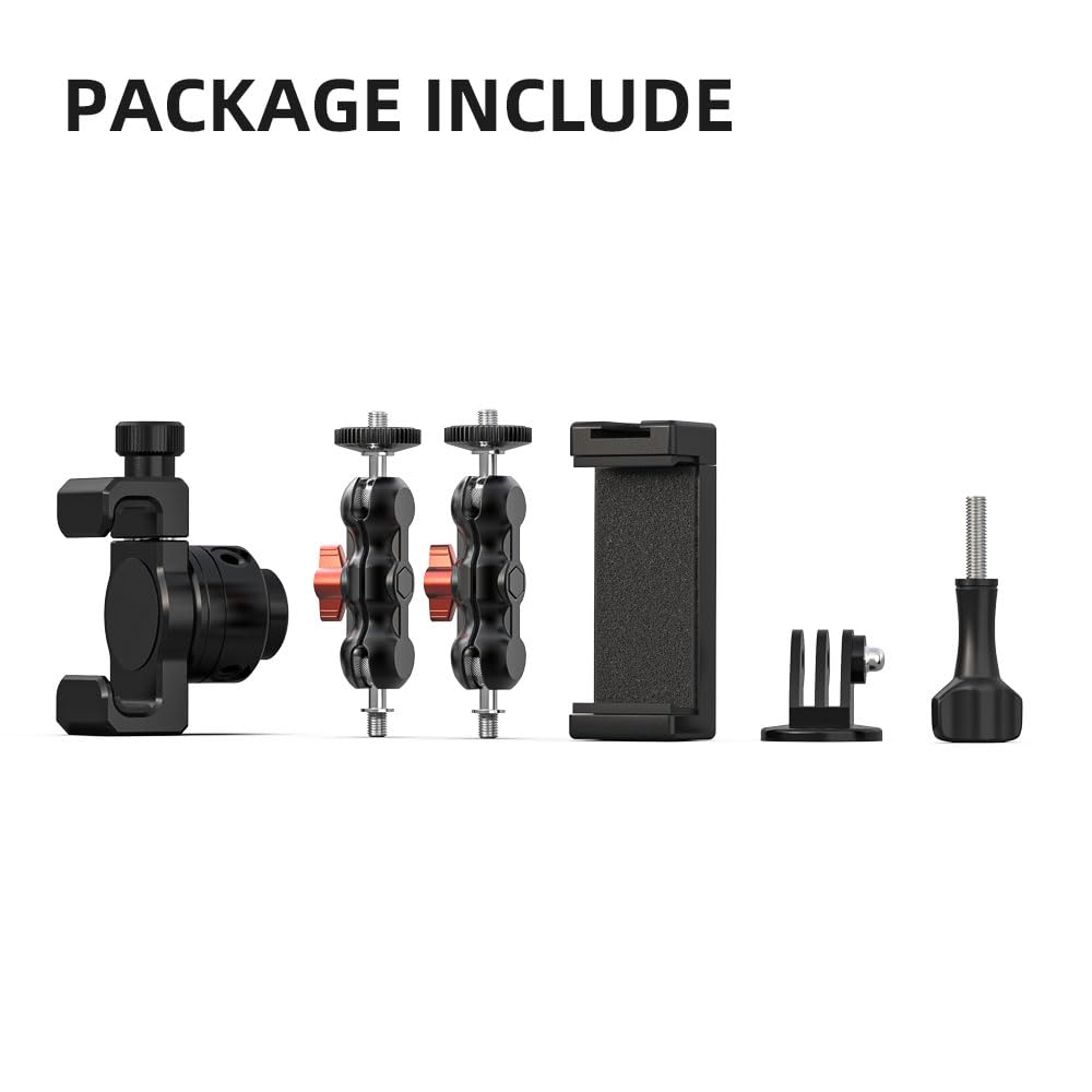 Aluminiowy uchwyt ogrodzeniowy do Go pro, iPhone'a, telefonu, DJI Osmo Action 4/3/2, Insta360, Mevo Start do baseballu softballu nagrywania tenisa, kamer siatkowych ogniw ogniw łańcucha