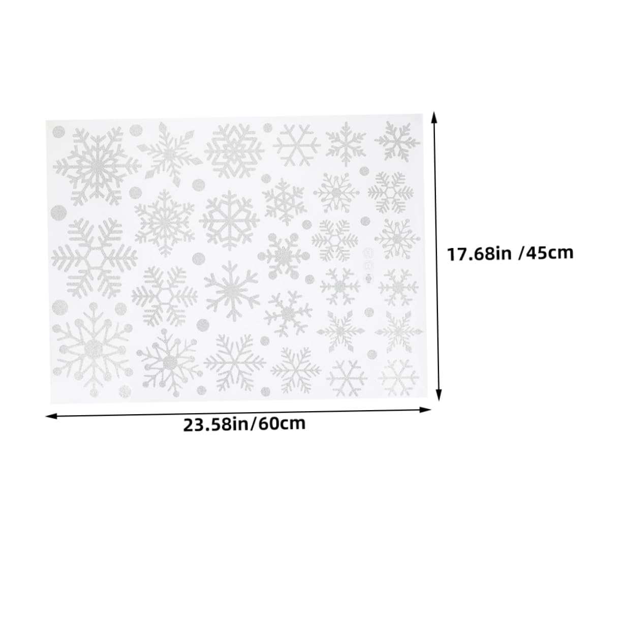 ARTIBETTER 5fogli Fiocchi di Adesivi Natalizi Decorazioni per Finestre Adesivi Natalizi per Superfici Lisce