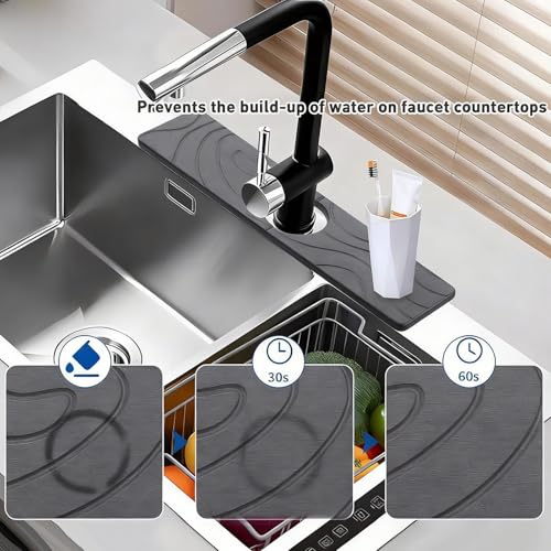 Resistente protector contra salpicaduras de diseño elegante para grifos 8