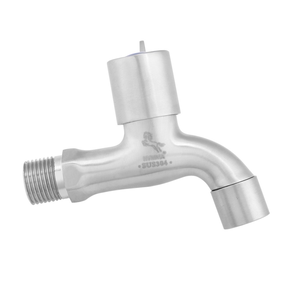 Washing Machine Faucet 304 Stainless Steel Single Lever Kitchen Faucet Wall Mount Laundry Faucet Tap Sink Basin Water — view 8