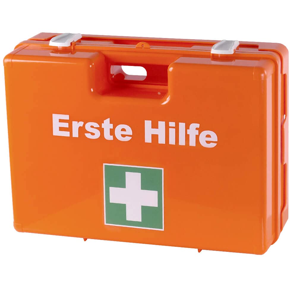 Sparset: 10 x Erste-Hilfe-Koffer DIN 13169, mit Wandhalterung, 3 Jahre haltbar, Art.-Nr. 611544 | Verbandskasten | Notfallkoffer | Erste Hilfe Kasten