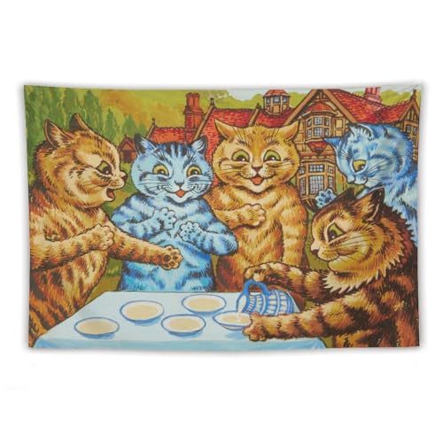 CXEEFC L CXg G Cats Tea Party ^yXg[ z[ A[gpl vgǊ| G |pi CeA40"x60"