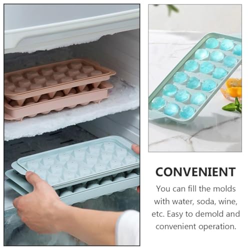 Set de 4 moldes para cubitos de hielo de plástico miniatura 5