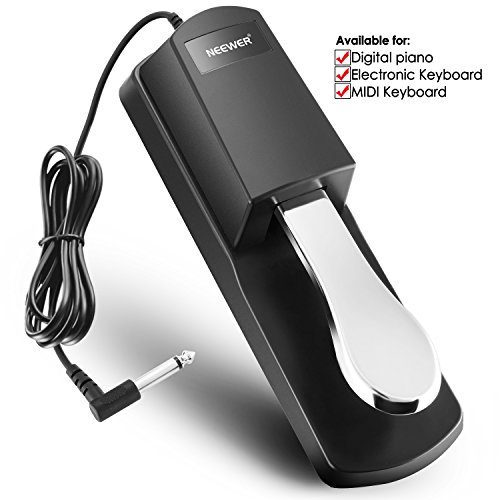Neewer® Universal Piano-Style Sustain Foot Pedal With Polarity Switch Design Compatible With Any Electronic Keyboard With 1/4 Input Jack #TOP3