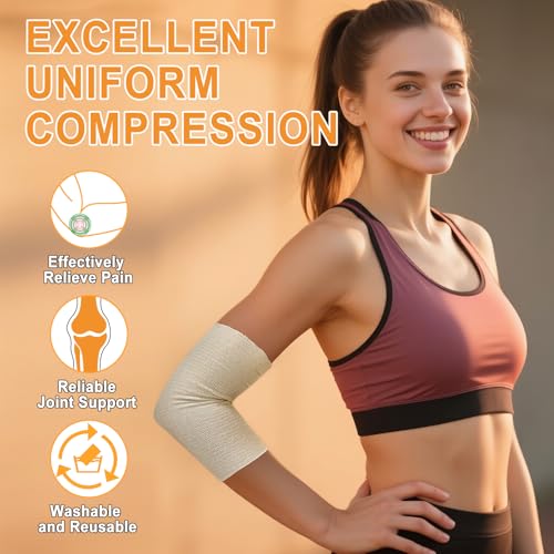 carbou elasticated tubular support bandage 3534 x 11 yd size e soft stockinette tubing for legs arms knees thighs reusable compression support bandage roll for joint tissue