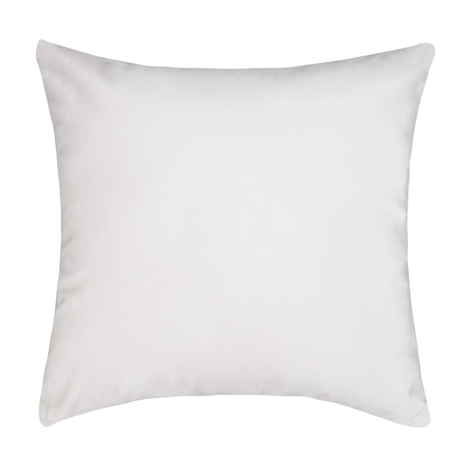 SUNOOMY Deluxe Velvet Decorative Square Throw Pillow Covers Cushion Case Pillowcases for Sofa Couch Bed Chair,Pure White,26"x26"(66cm)