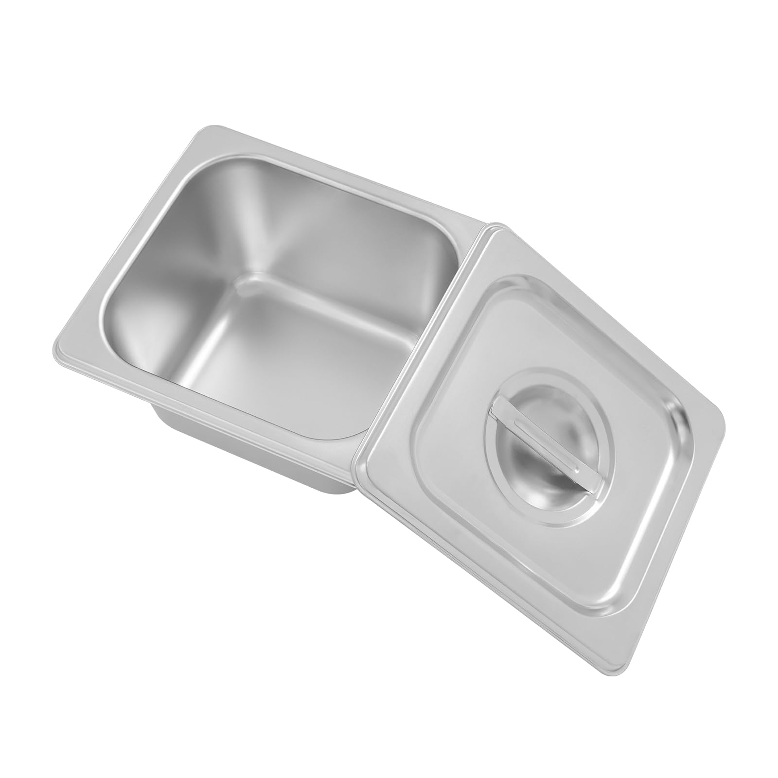 Contenitori per ingredienti di pizza e contorni, contenitori in acciaio inox con coperchio, contenitori per ingredienti per barbecue, cucina e gastronomia, accessori per pizza, 4 pezzi, per