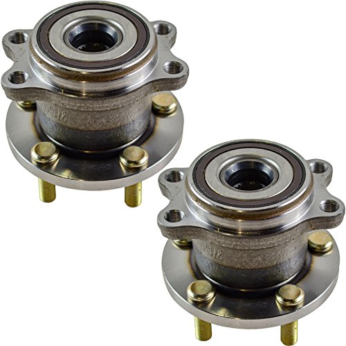 Image of TRQ Rear Left and Right Wheel Bearing & Hub Assembly Set 2 Piece for 2005-2009 Subaru Legacy 2005-2009 Outback